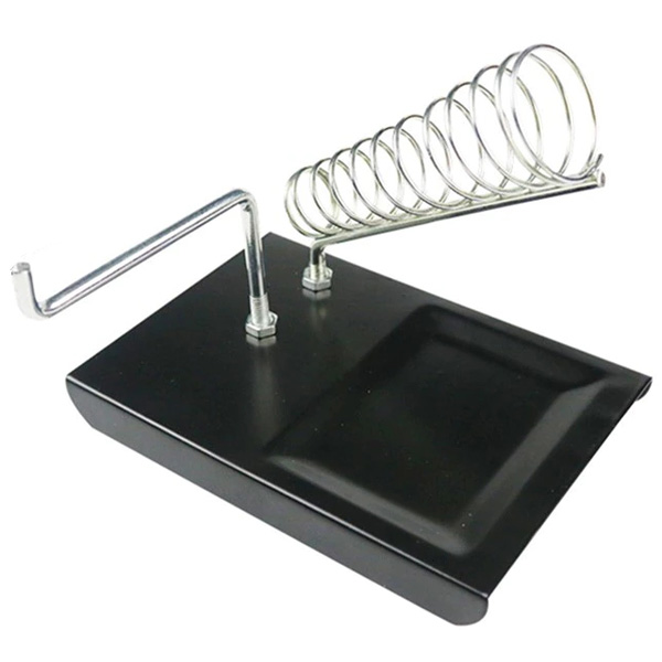 Compact soldering iron holder with spiral wool - PEARL